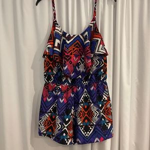 Tribal print romper